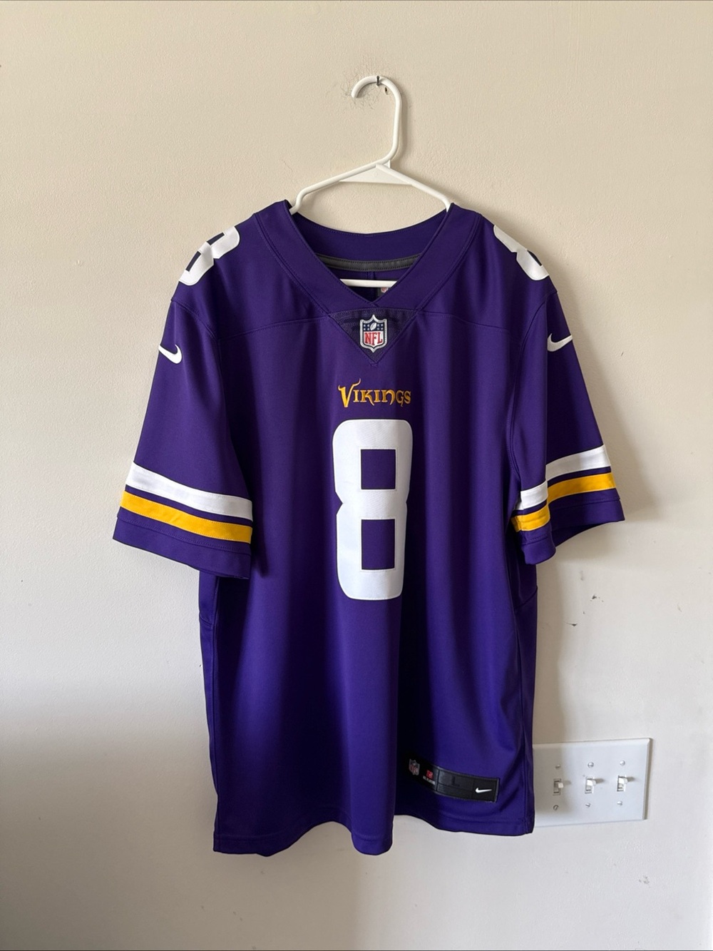 Men's Nike Sam Bradford #8 Minnesota Vikings Vapor Lmtd NFL Jersey Sz L - RARE